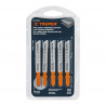 5 Seguetas Zanco "T" Corte Recto (Metal, Plastico y Aluminio) 18" Truper