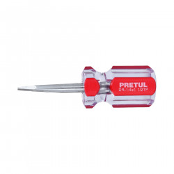 Destornillador Pala 1/4" x 1 1/2"Mango PVC Pretul