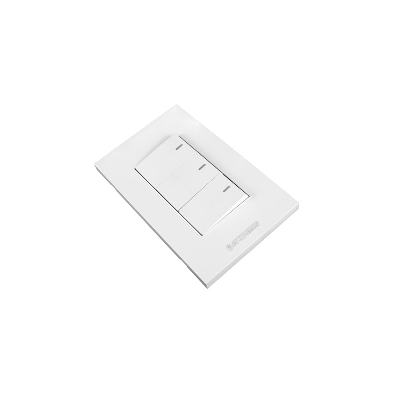 Interruptor Triple Conmutable 10a 110v-250v Color Blanco