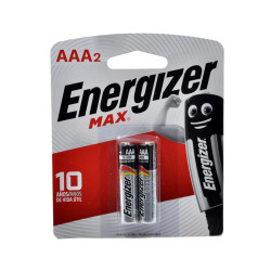 Pila Alcalina AAA Energizer Max X 2 Unidades
