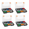 4 Unidades Caja Herramienta Organizadora 11pg 15 Compartimentos Truper