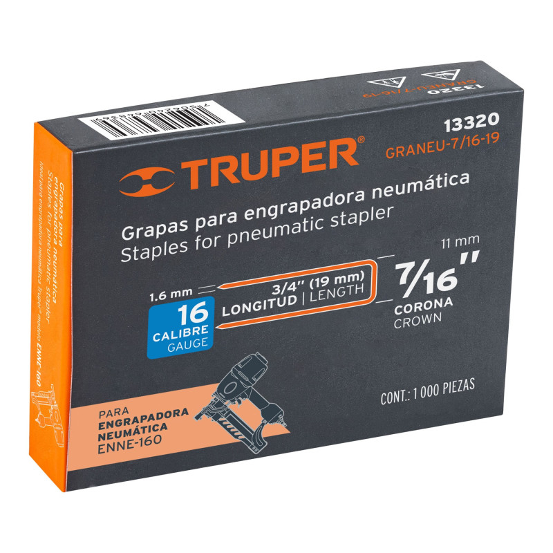 Caja grapas 13320 Truper Caja grapas 13320 Truper