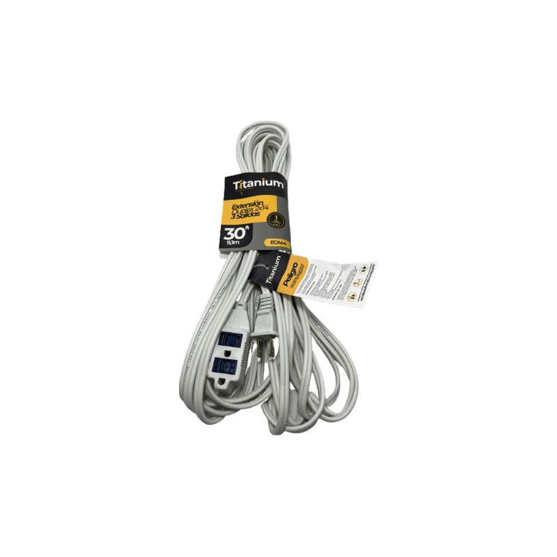 Extensión Eléctrica Multitoma Blanca 9,1 Metros