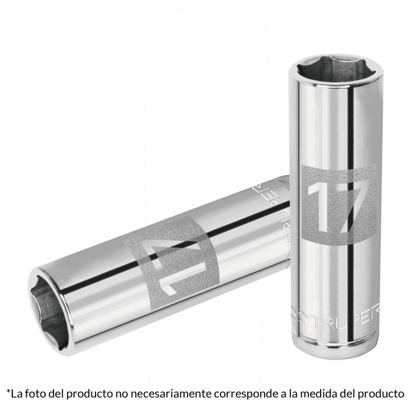 Copa Estandar Larga De 6 Puntas 11MM Mando 1/2 Truper