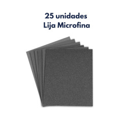 25 Unidades Lija De Agua Microfina Grano 2000 Truper