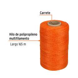 Hilo Para Albañil Naranja 165M Truper