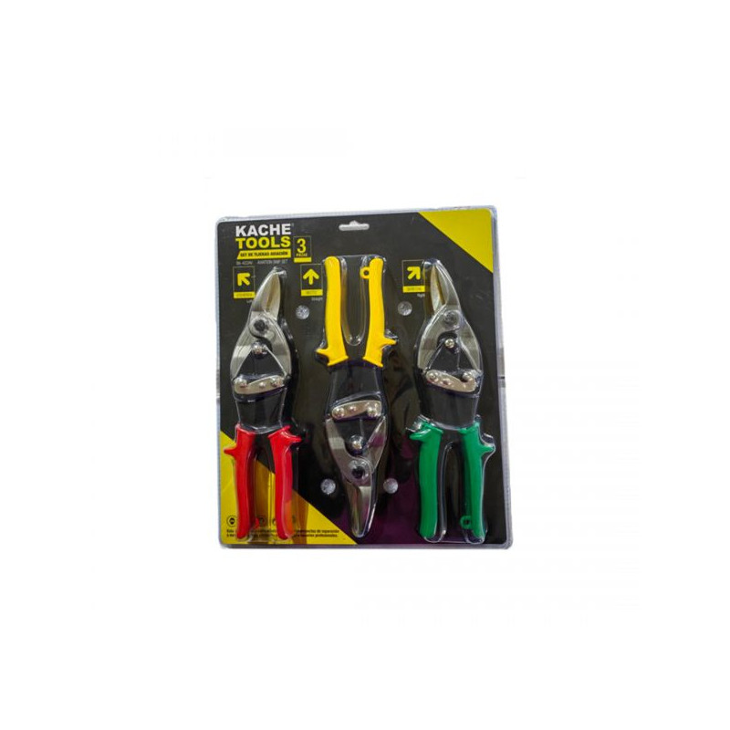 Set Tijera Aviación 3 piezas Kache Tools