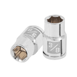 Copa Estándar de 3/8", 6 puntas, cuadro 3/8", Truper