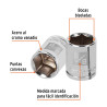 Copa Estándar de 5/8", 6 puntas, cuadro 3/8", Truper