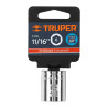 Copa Estándar 11/16", 6 puntas, cuadro 3/8", Truper