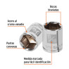Copa Estándar 11/16", 6 puntas, cuadro 3/8", Truper