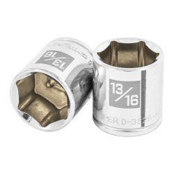 Copa Estándar 13/16", 6 puntas, cuadro 3/8", Truper