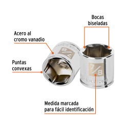 Copa Estandar De 6 Puntas 7/8" Truper