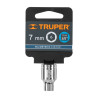 Copa Milimétrica 7 mm, 6 puntas, cuadro 3/8", Truper