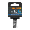 Copa Milimétrica 11 mm, 6 puntas, cuadro 3/8", Truper