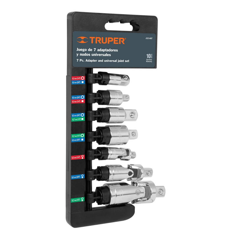 Juego De Adaptadores y Borrachos 7 Piezas Truper