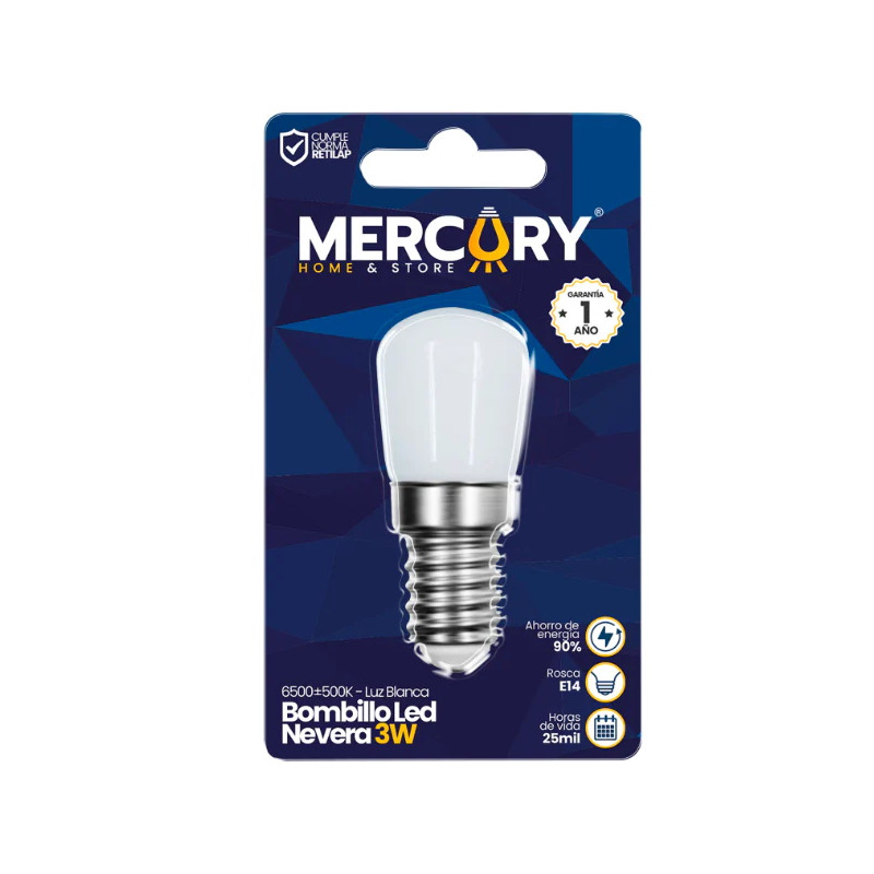 Bombillo Nevera E14 Led 3w Mercury