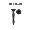 Paquete x 200 unidades Tornillo Drywall 6x3