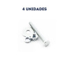 4 unidades Tornillo Hexagonal 5/16 x 3 con Tuerca y Arandela