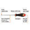 Destornillador Punta Pala 1/4"x 6" Con Mango Comfort Grip Truper