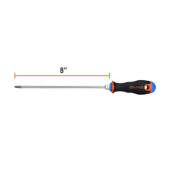Destornillador Punta Phillips 3/16"x 8" Con Mango Comfort Grip Truper