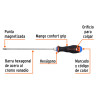 Destornillador Punta Phillips 3/16"x 8" Con Mango Comfort Grip Truper