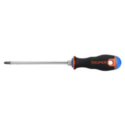 Destornillador Punta Phillips 1/4"x 6" Con Mango Comfort Grip Truper