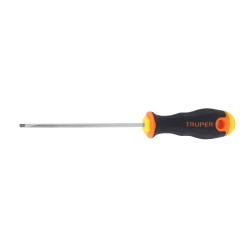Destornillador cabinet 1/8" x 4" mango Comfort Grip, Truper