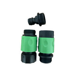 Juego De 2 Acoples Rápidos Manguera Hidrolavadora Sistema Click Ferreco Basics