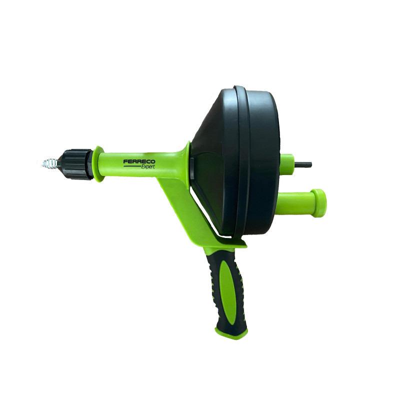 Sonda Destapacaños Manual Con Adaptación A Taladro 7,6 Mts, Tuberias, Desagues, Sanitarios, Lavamanos Ferreco Expert