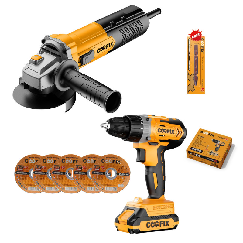 Pulidora 750w + Taladro Inalámbrico 20V