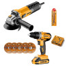 Pulidora 750w + Taladro Inalámbrico 20V