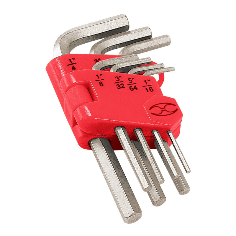 Juego De 7 Llaves Bristol (Pulgadas) Organizador Plastico Abatible Truper