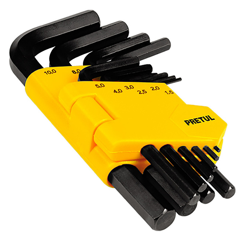 Juego De 13 Llaves Bristol (Metricas) Organizador Plastico Pretul