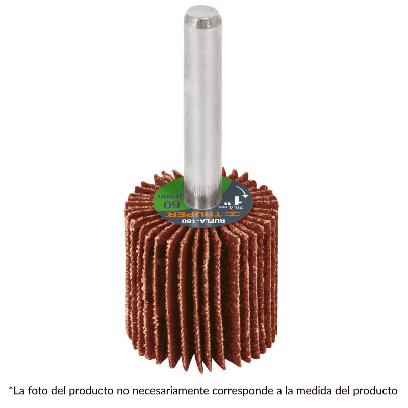 Rueda Flap Diametro 1" 120 Granos Truper