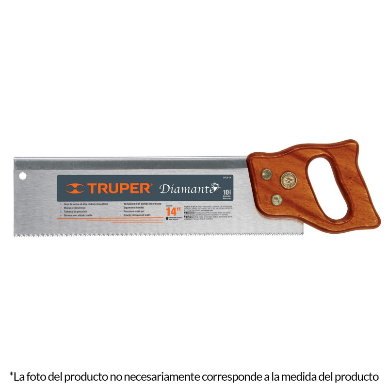 Serrucho De Costilla 14" Truper