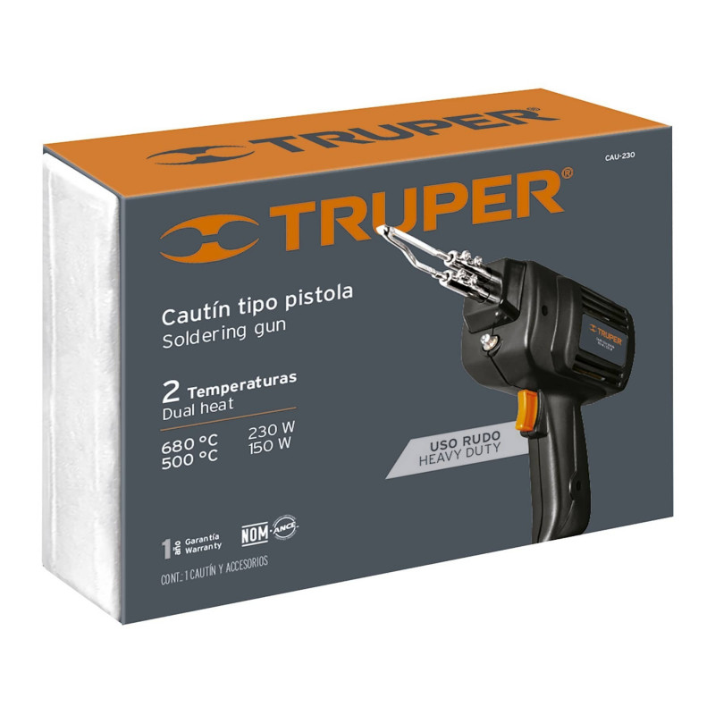 Pistola De Soldar 2 Temperaturas 230W Truper