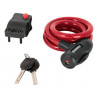 Candado De Cable Con Llave Uso Ligero 12MM 1m Hermex