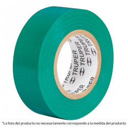 Cinta De Aislar PVC Verde 18M X 19MM Truper