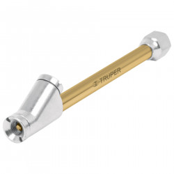 Inflador Cabeza Doble De Laton Truper