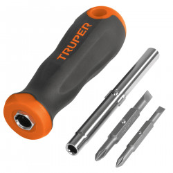 Destornillador Con 2 Puntas Dobles Y Barra Con 2 Cajas Hexagonales Truper