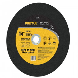 Disco Para Corte De Metal 14" Para Maquina Chop Saw Uso General Pretul