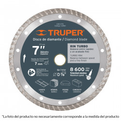 Disco Diamantado Turbo 4 1/2" Uso General Truper