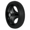 Llanta completa antipinchazo 13-1/2", incluye eje y baleros