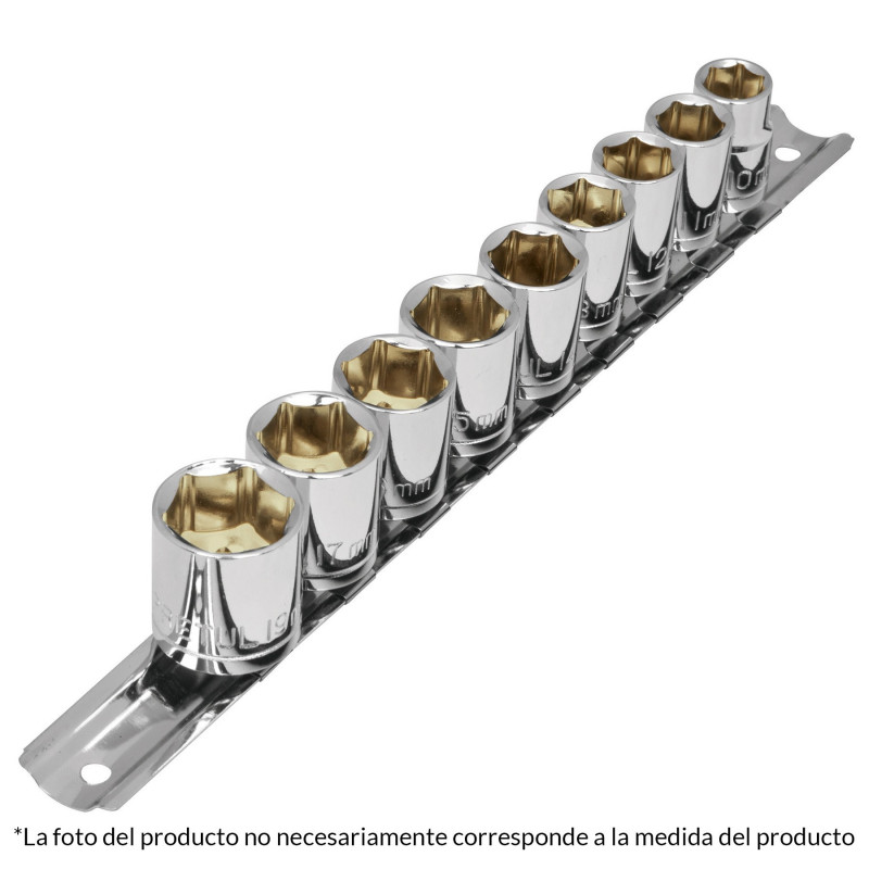 Juego De 9 Copas En Pulgadas Mando 3/8 Pretul