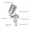Pistola Para Pintar Serie 400 1.4MM (Bajo Volumen/Media Presion LVMP) Truper