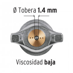 Pistola Para Pintar Serie 400 1.4MM (Bajo Volumen/Media Presion LVMP) Truper
