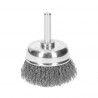 Carda de copa, alambre grueso, calibre 0.3 mm, 1-3/4', Pretu"