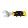 Llave ajustable (perico corto), cromado 5', con grip"