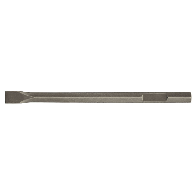 Cincel plano zanco hexagonal de 1 1/8', de 20' X 1.5'"